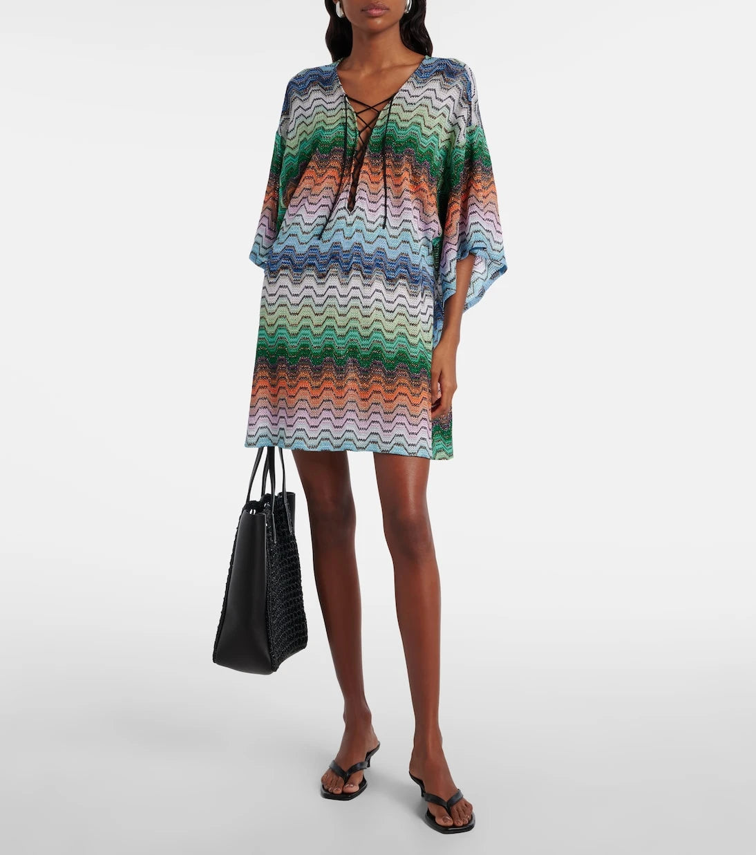 Missoni - Wave lamé beach dress