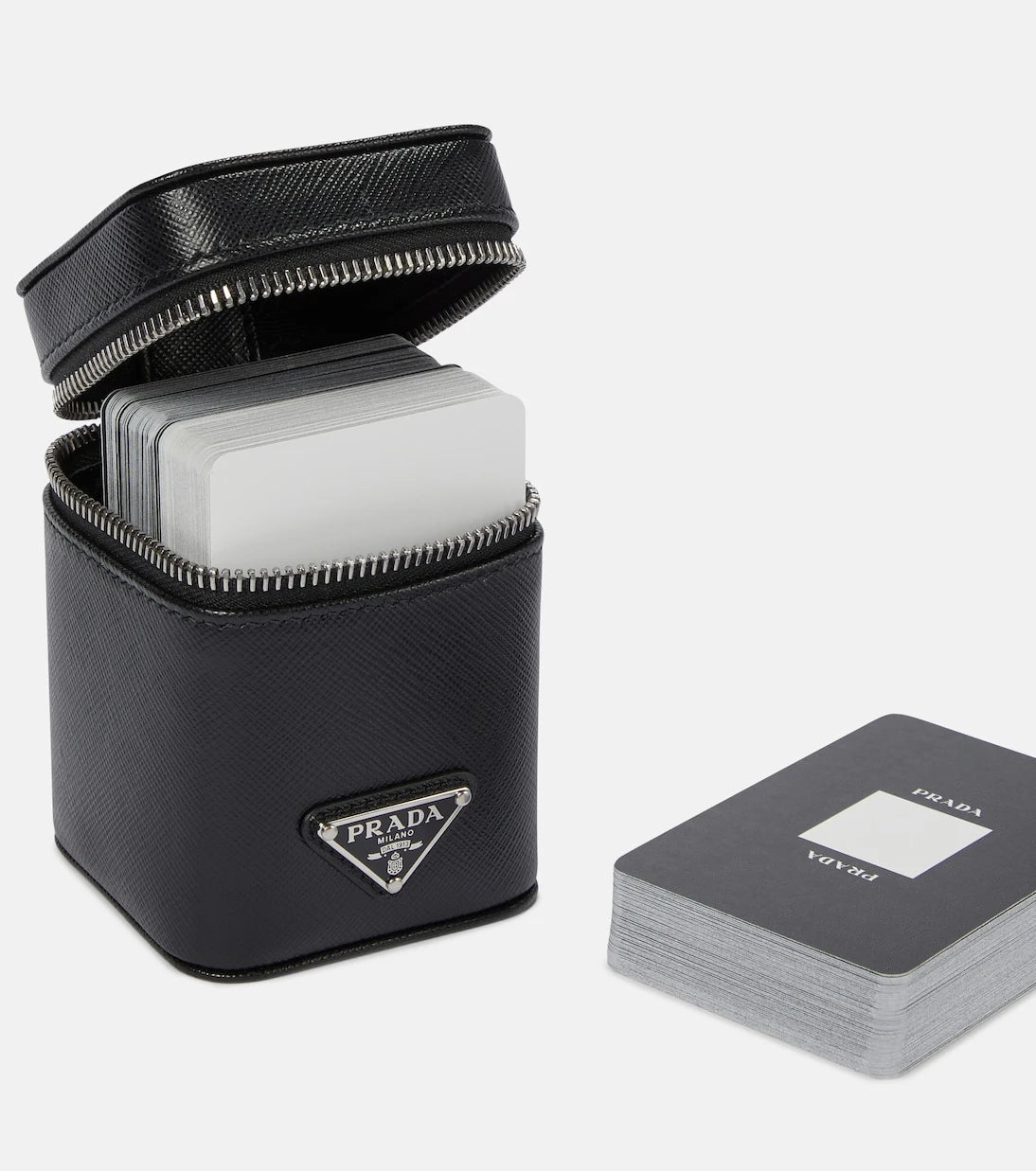 Prada - Saffiano leather playing card deck and case
