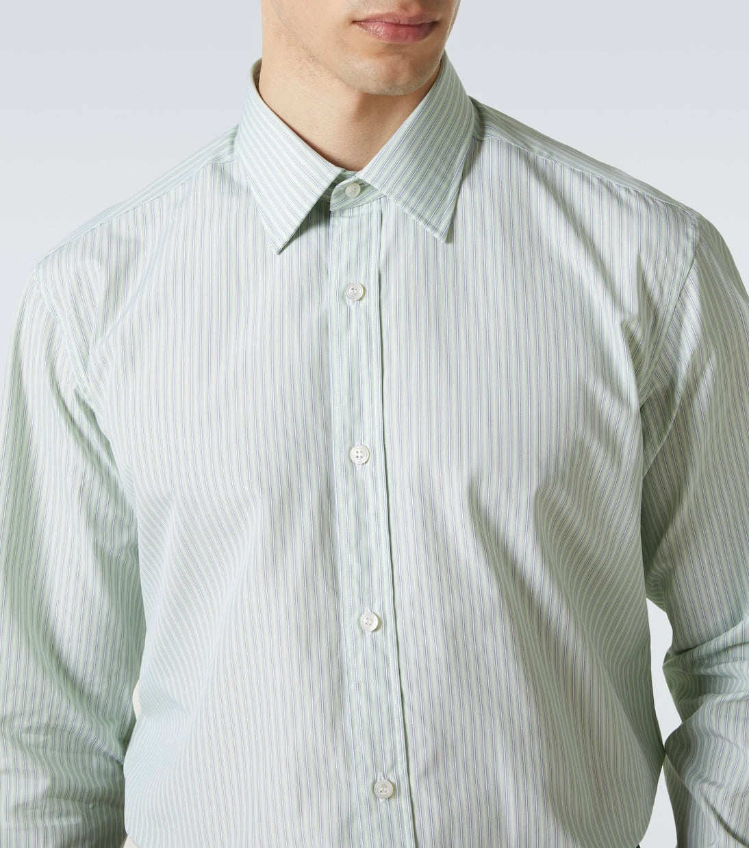 Charvet - Striped cotton poplin shirt