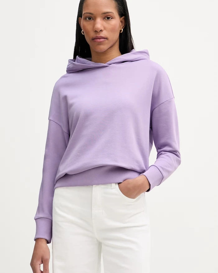 Marc O'Polo kadın pamuklu kapüşonlu sweatshirt