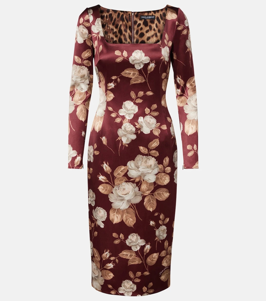 Dolce&Gabbana - Floral satin midi dress