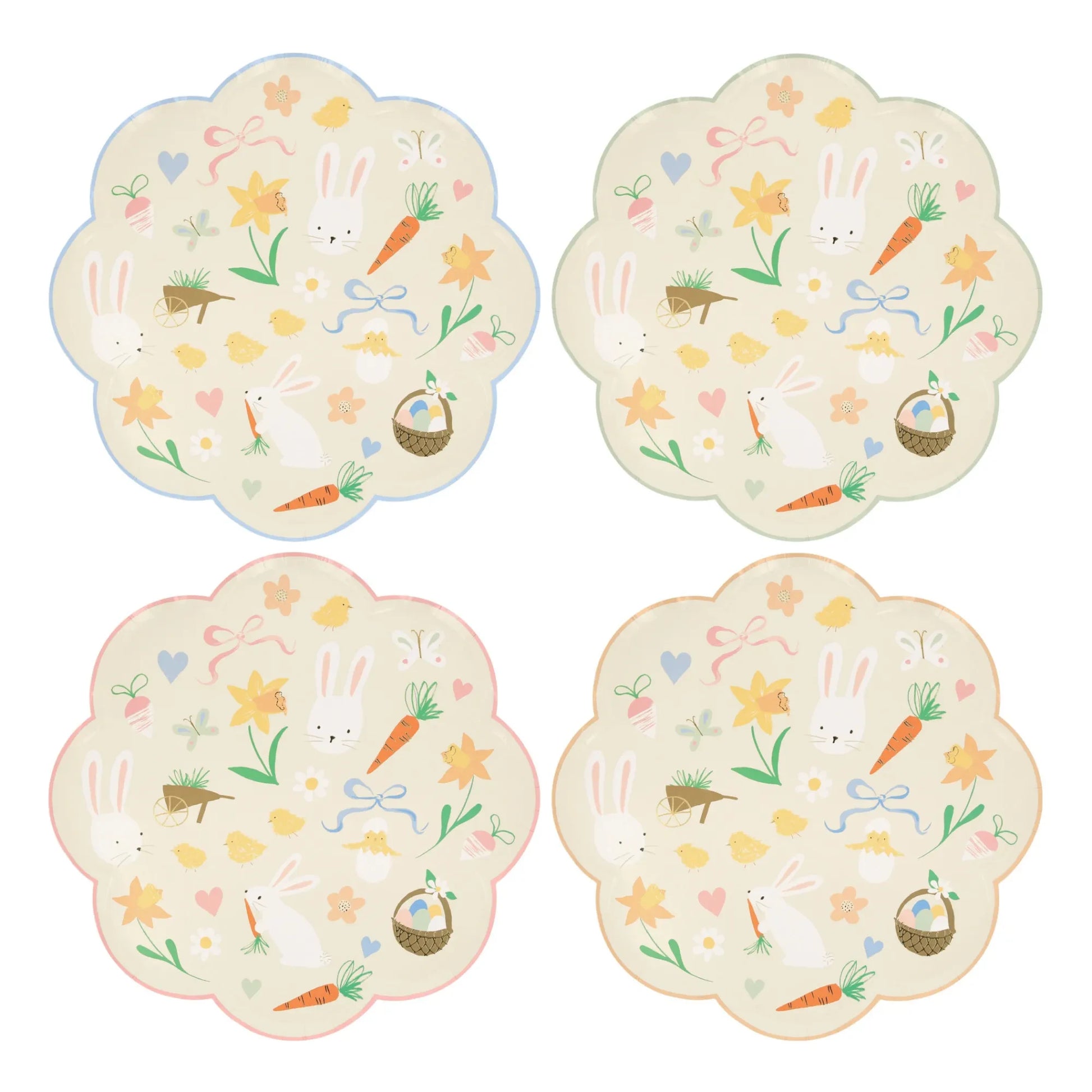 Meri Meri - Easter icon dinner plates - Set of 8 | Pastel