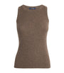 Wool-Cashmere Sweater Tank Top HAZELNUT BROWN