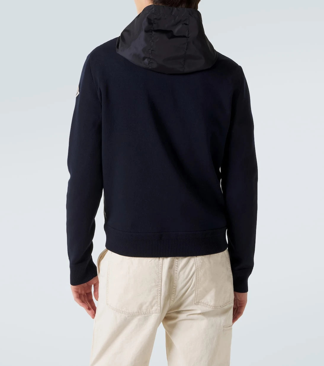 Moncler - Tricot hooded cotton-blend jacket