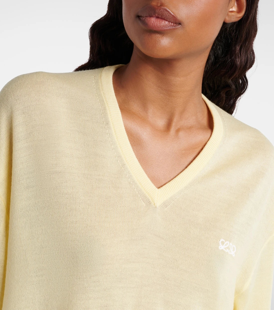 Loewe - Double L asymmetric wool sweater