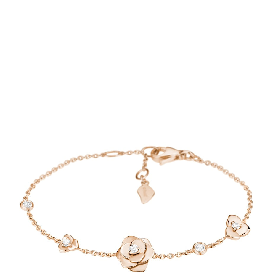 Piaget Rose Gold and Diamond Rose Bracelet