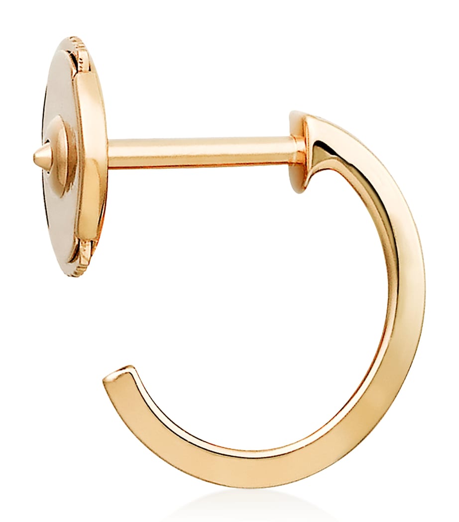 Yellow Gold LOVE Hoop Earrings