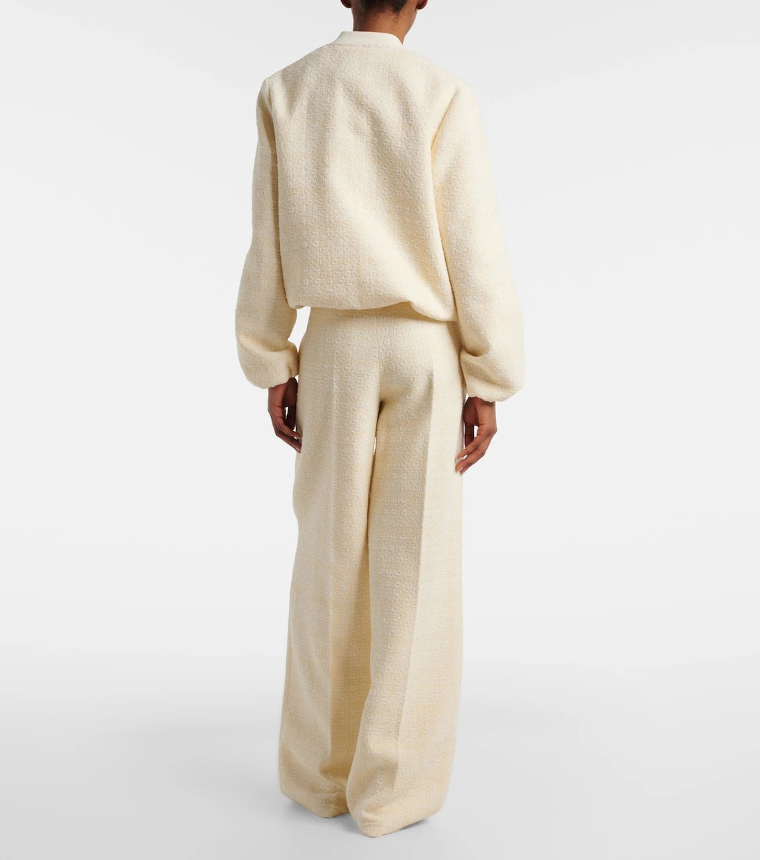 Gucci - Checked cotton-blend tweed wide-leg pants