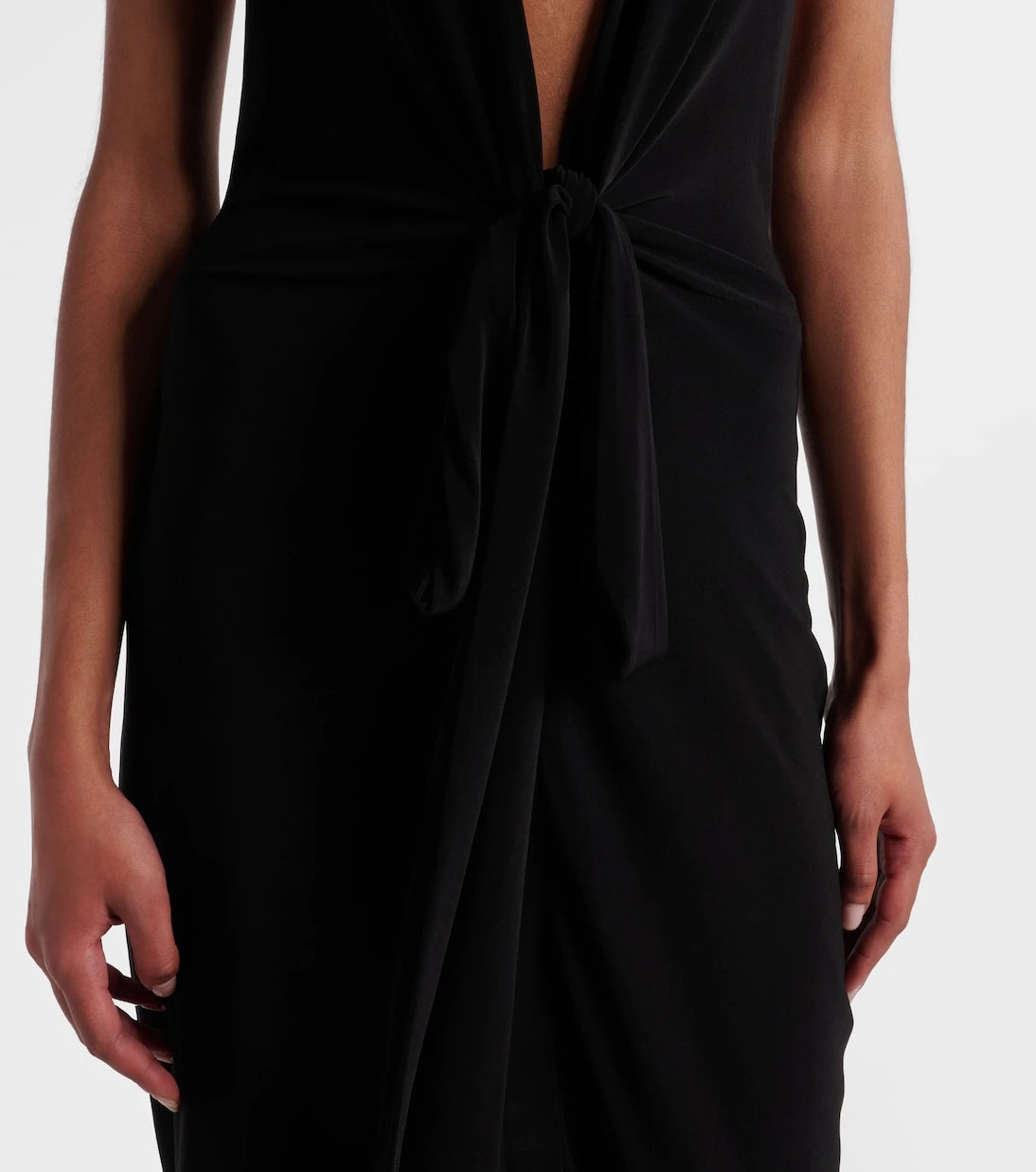 Norma Kamali - Halterneck maxi dress