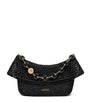 LOEWE Black x Paula's Ibiza Medium Raffia Ola Shoulder Bag
