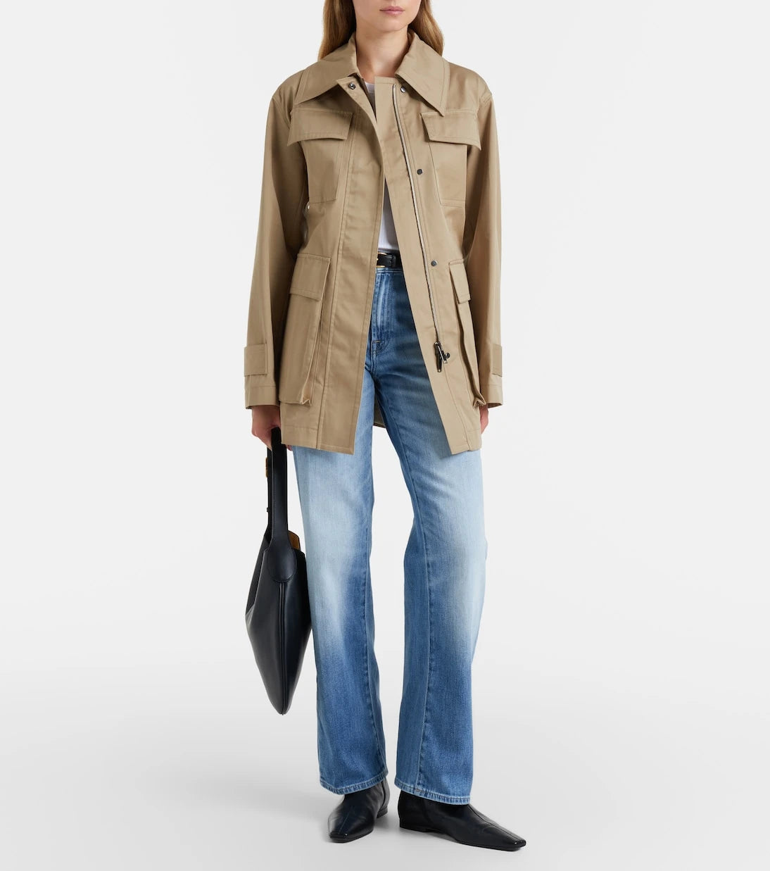 7 For All Mankind - بنطلون جينز بقصة مستقيمة "ستوفبايب"