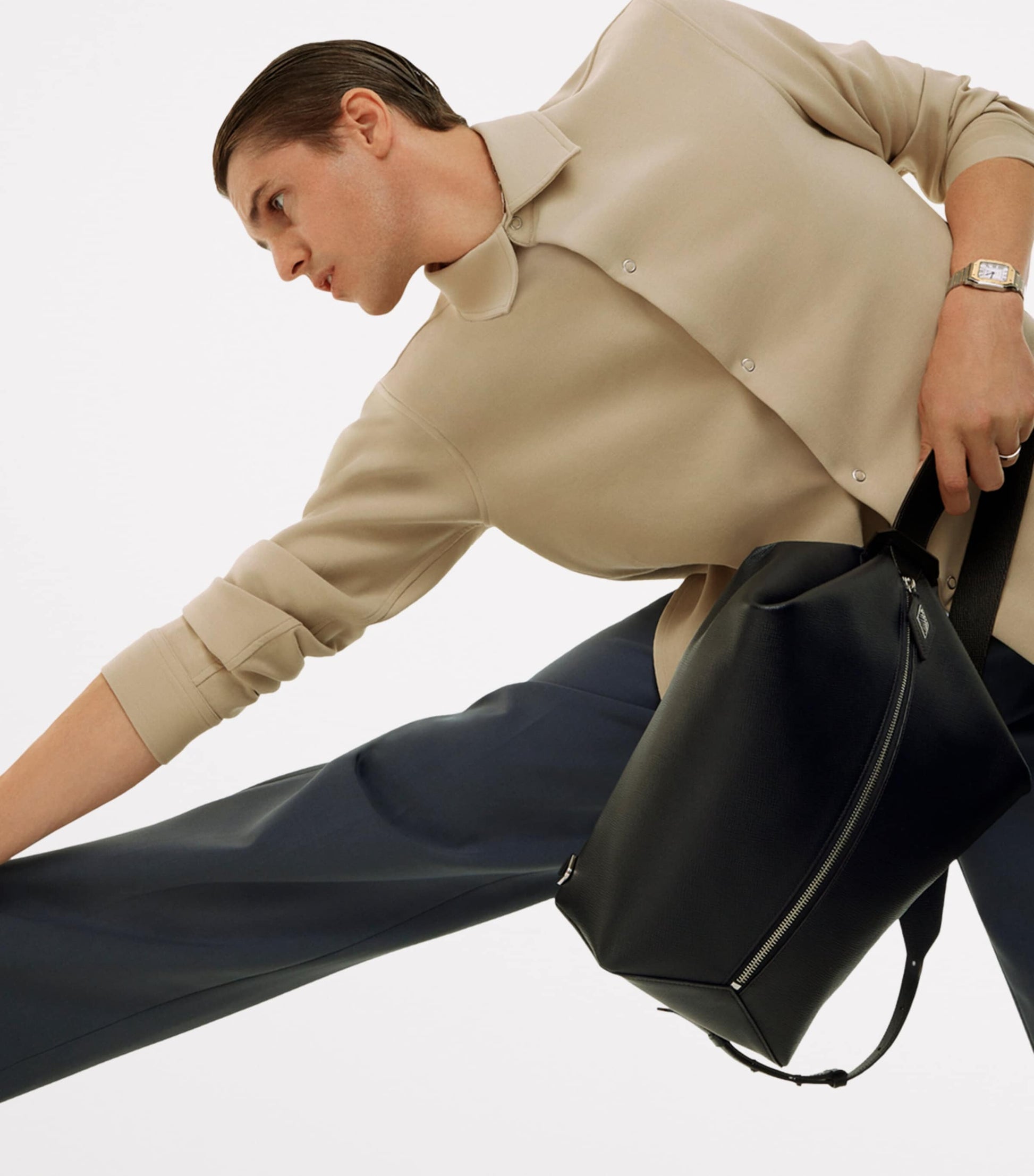 Leather Losange Cross-Body Bag