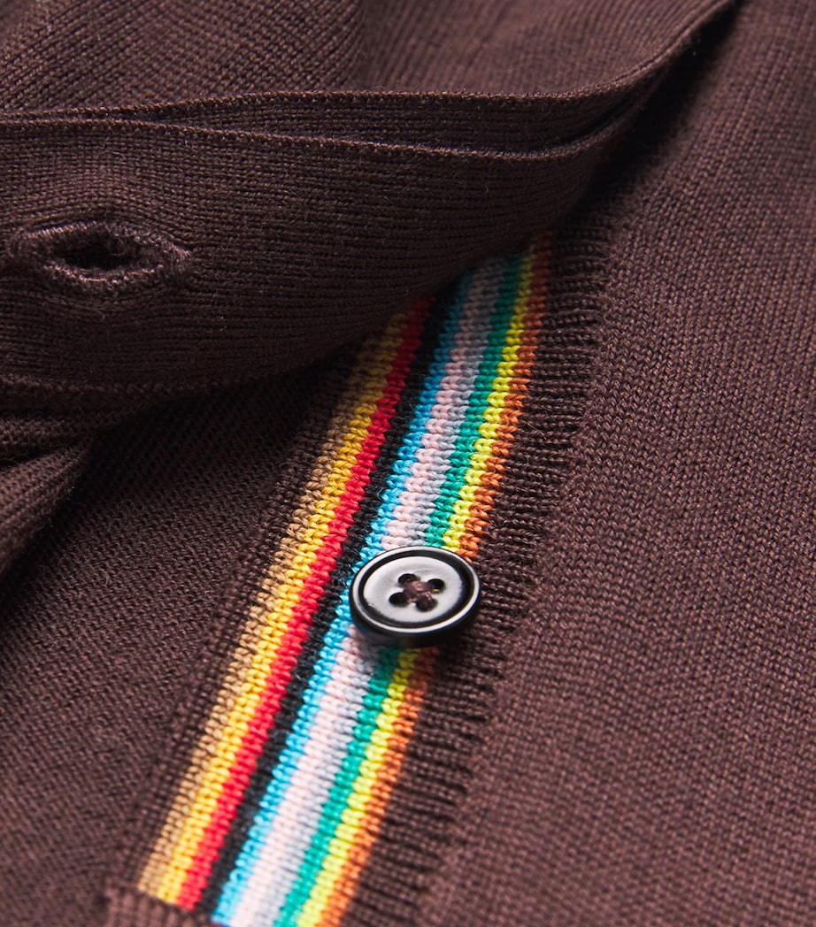 Paul Smith Merino Signature Stripe Polo Shirt