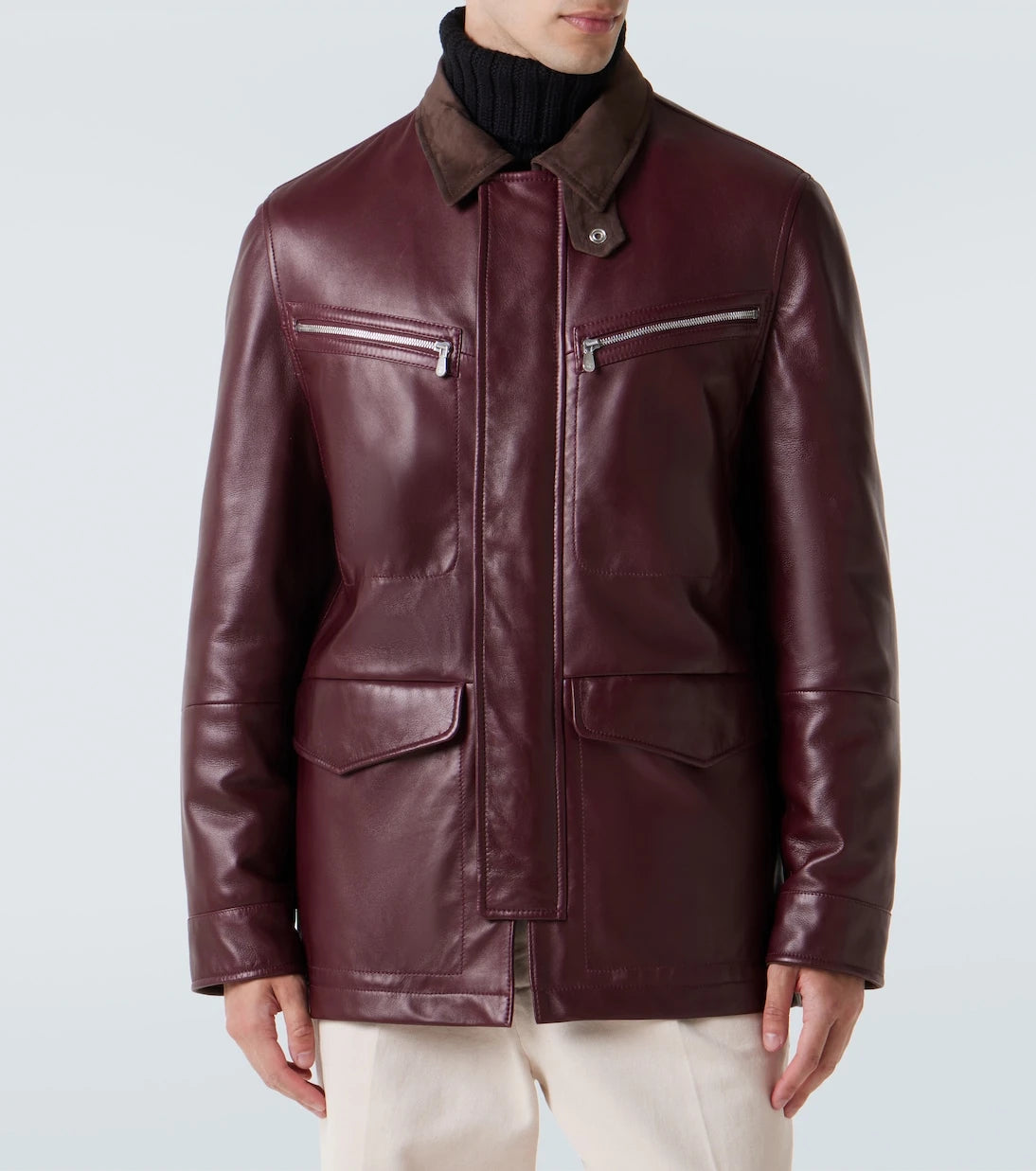 Brunello Cucinelli - Padded leather jacket