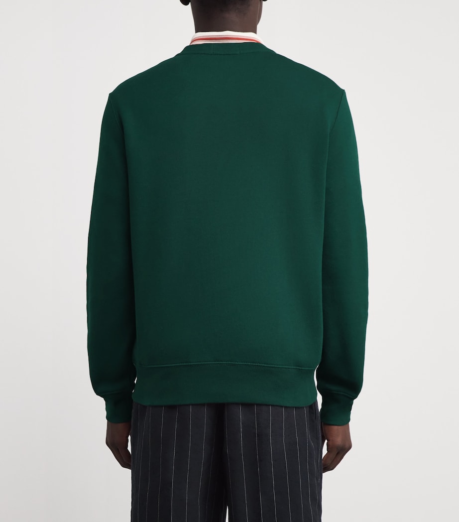 Green Cotton Holiday Bear Sweatshirt