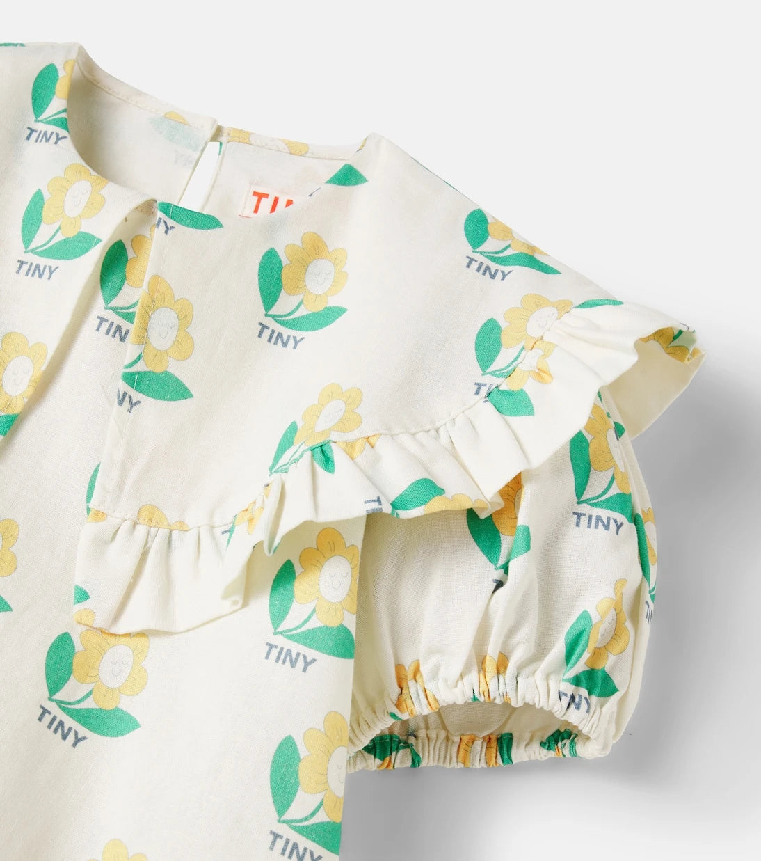 Tinycottons - فستان Tiny Flower من الكتان والقطن