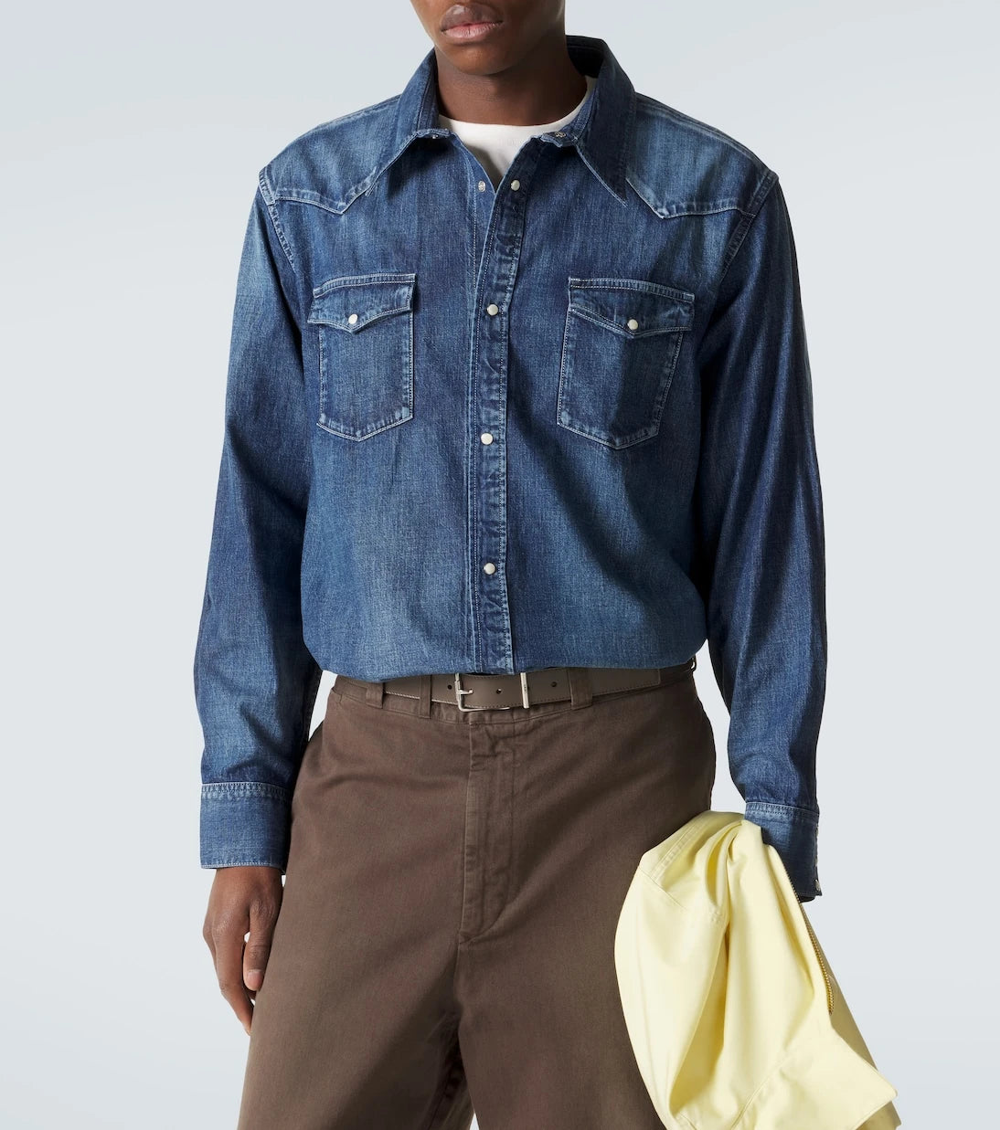 Visvim - Social Sculpture faded denim shirt