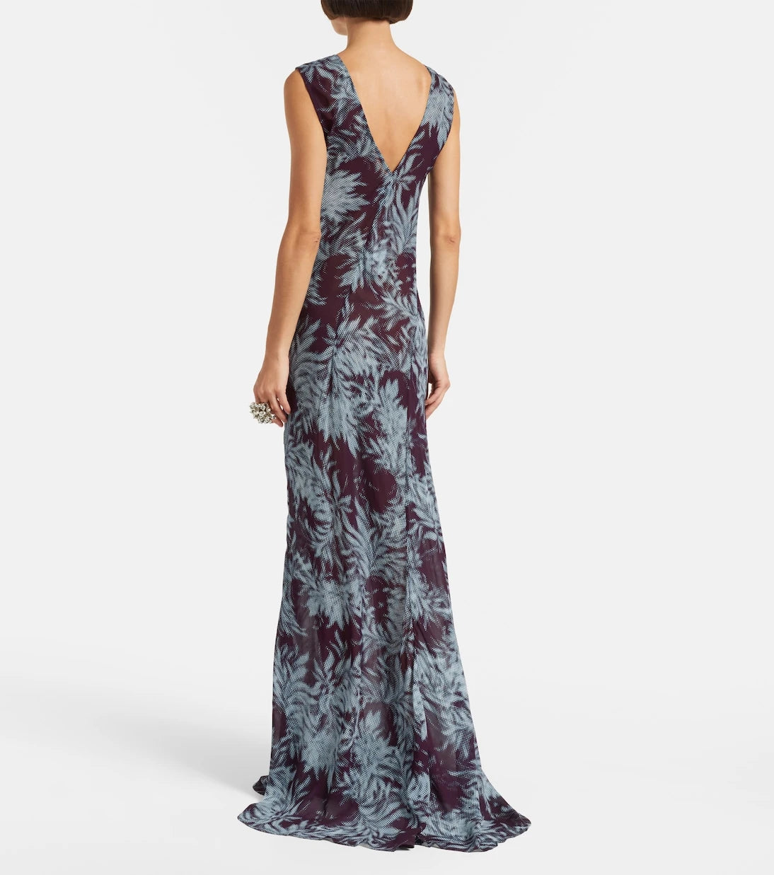 Dries Van Noten - Printed chiffon gown