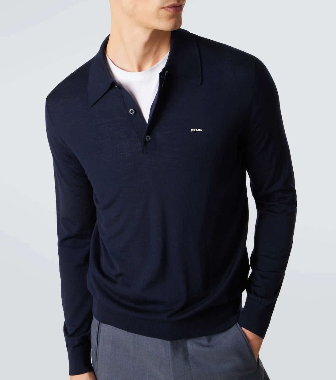 Prada - Virgin wool polo sweater