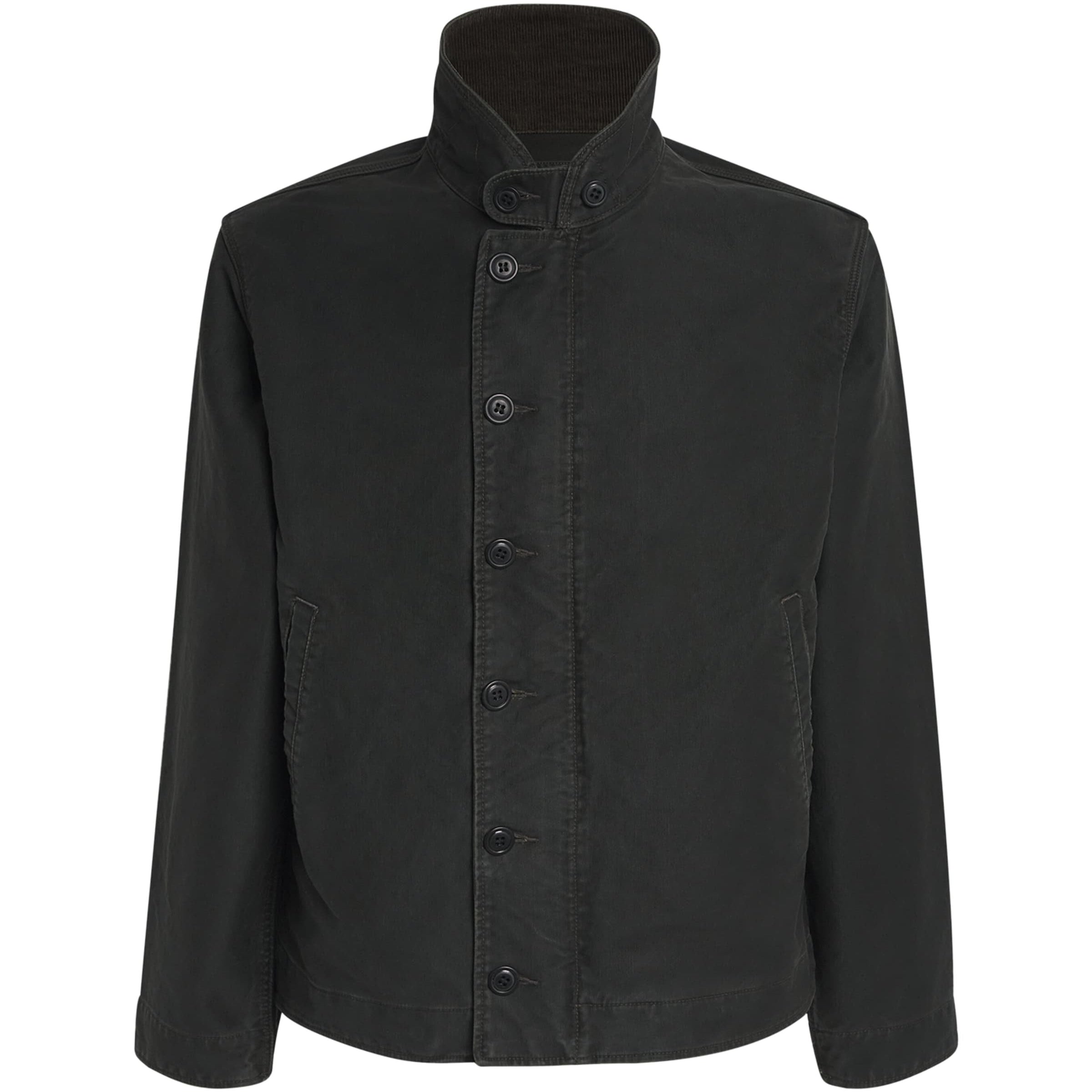 Ralph Lauren Collection Black Double RL Cotton N-1 Deck Jacket