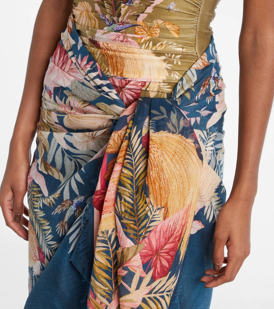 Zimmermann - Printed cotton beach cover-up