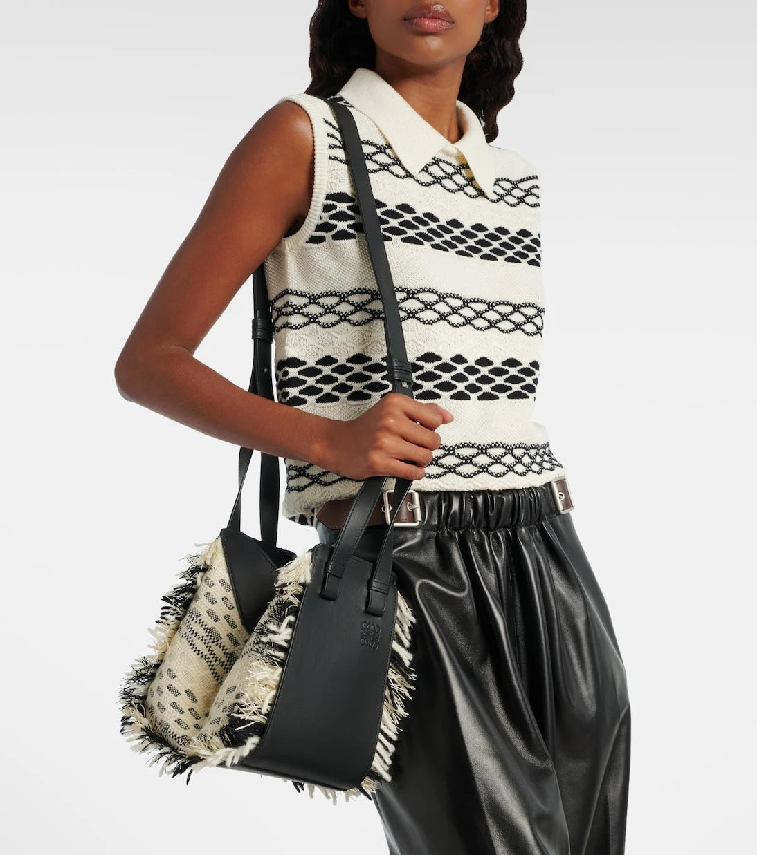 Loewe - Hammock Compact leather bucket bag