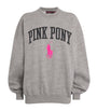 Cotton-Blend Pink Pony Sweatshirt