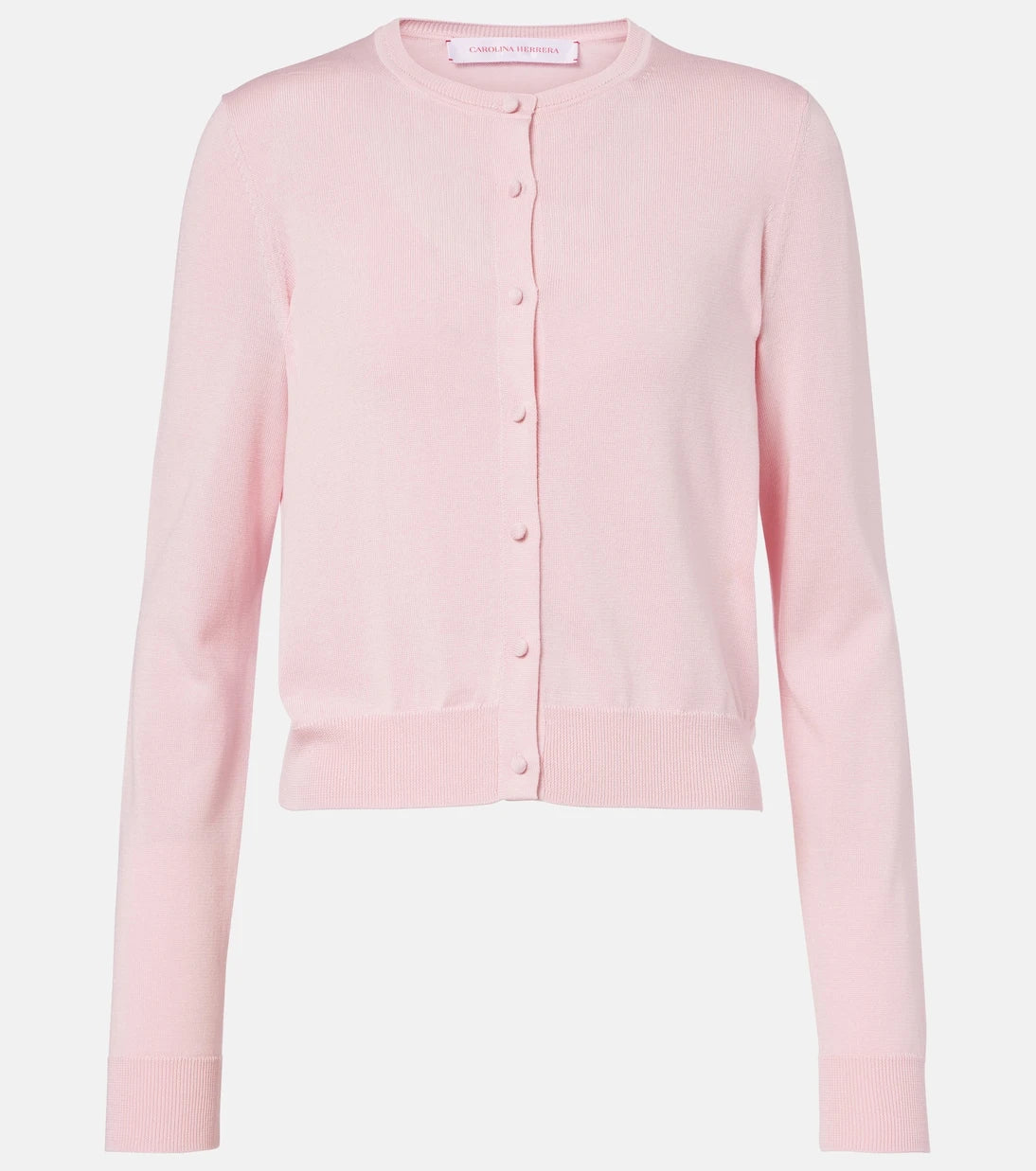 Carolina Herrera - Cropped silk and cotton cardigan