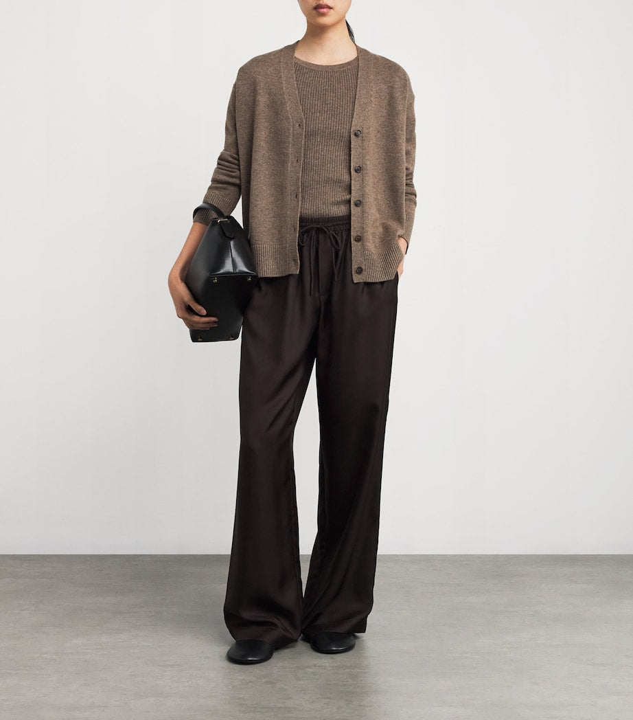 Wool-Cashmere Sweater Tank Top HAZELNUT BROWN