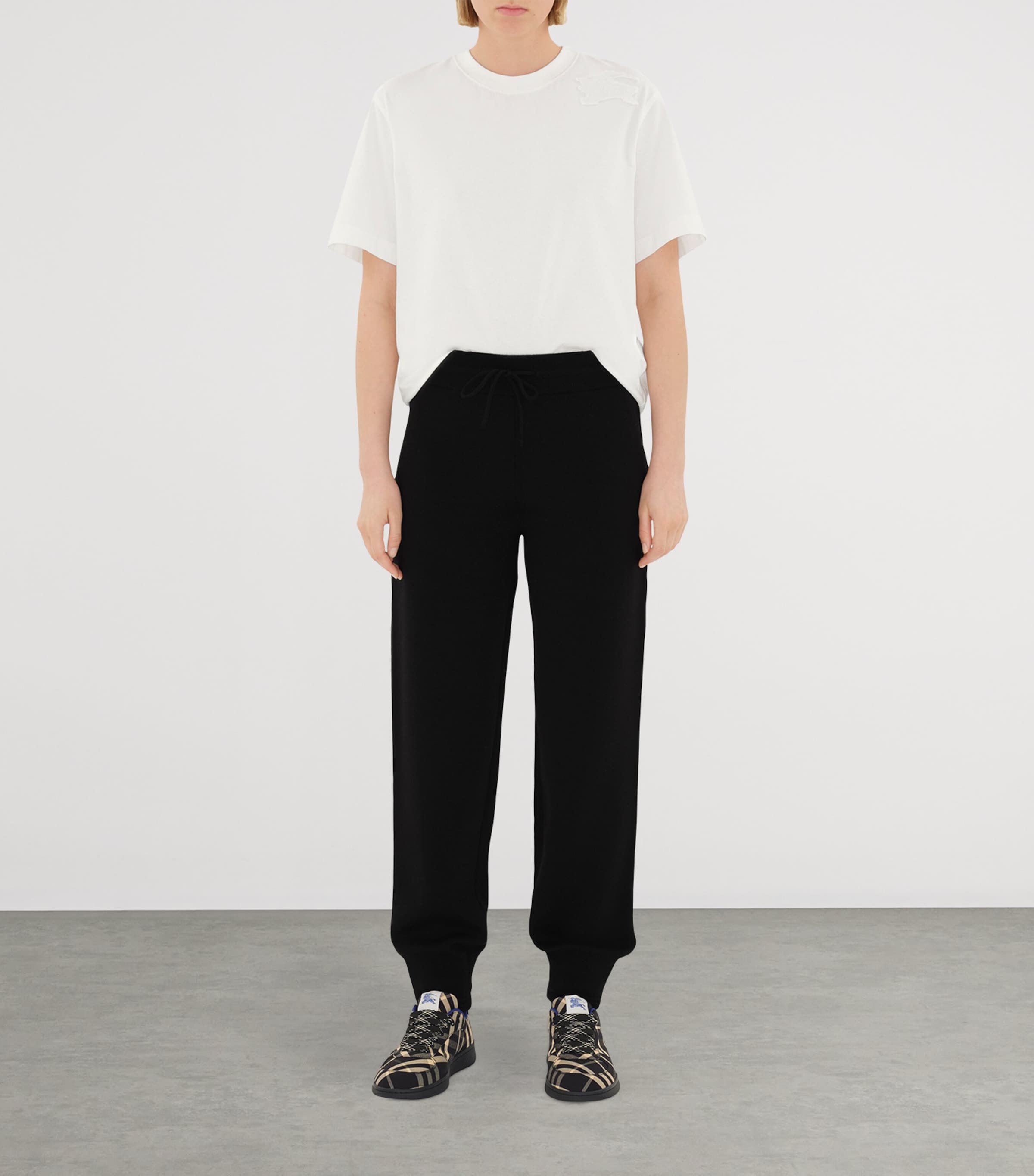 Burberry Black Check Terrace Sneakers