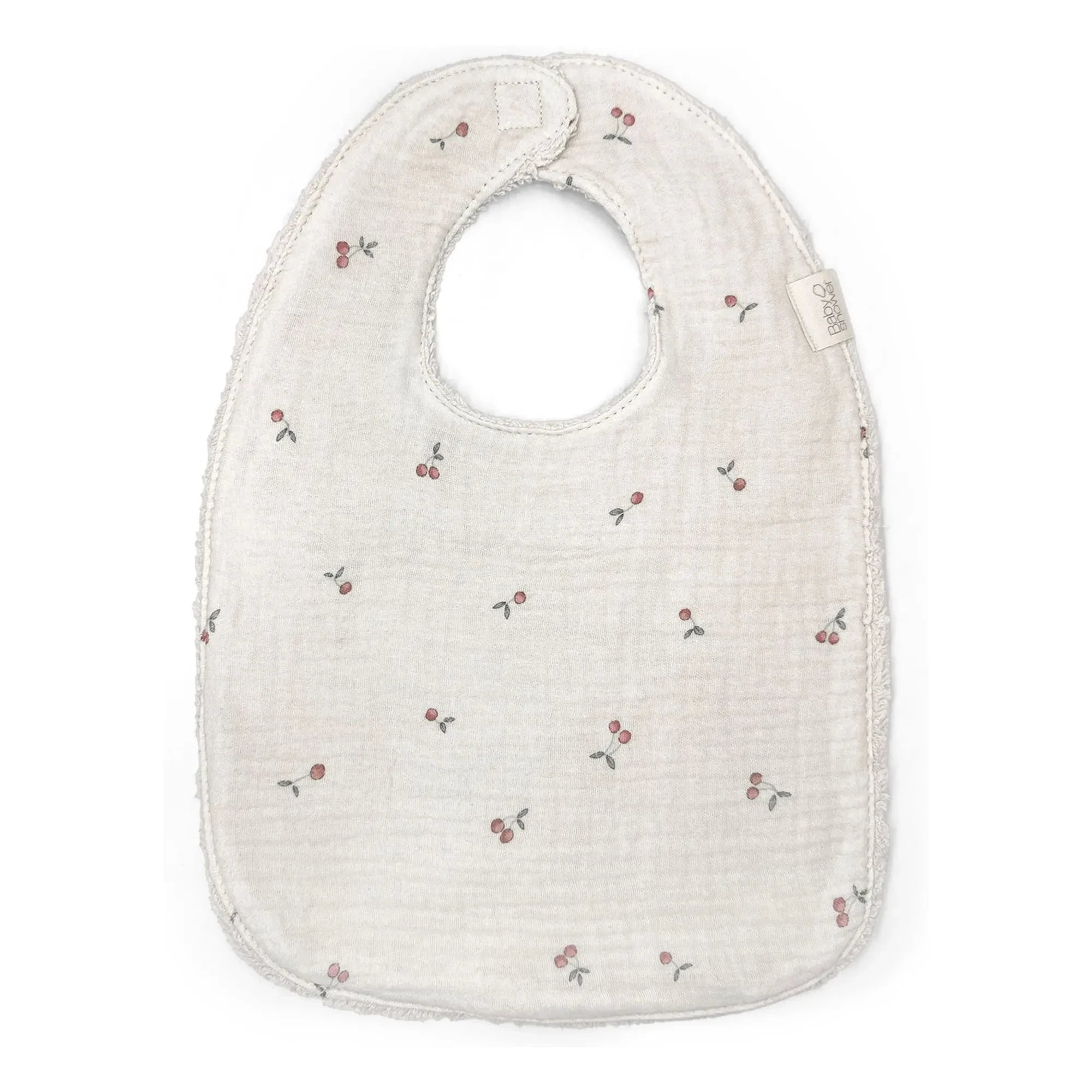 Babyshower - Bib Cherries | Ecru
