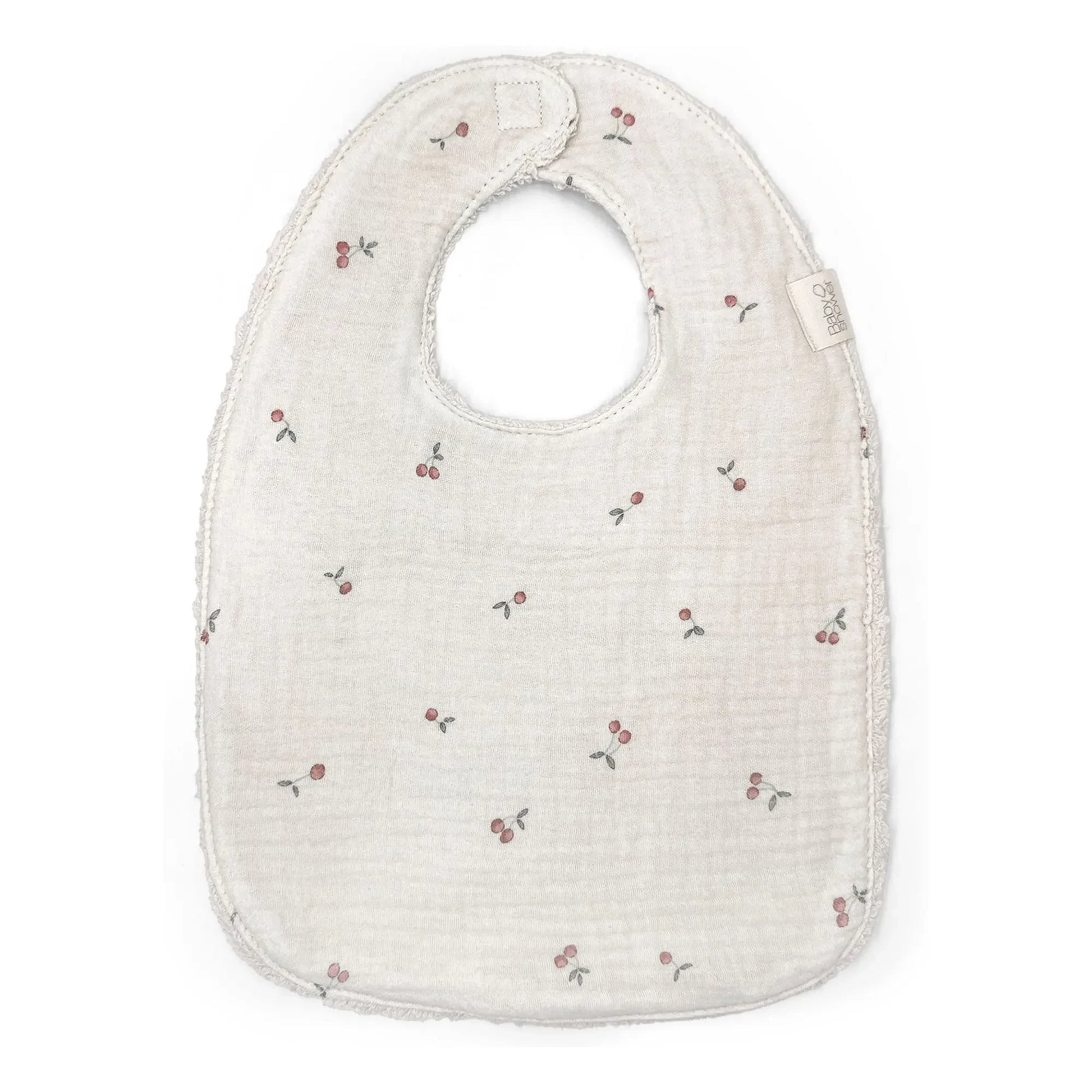 Babyshower - Bib Cherries | Ecru