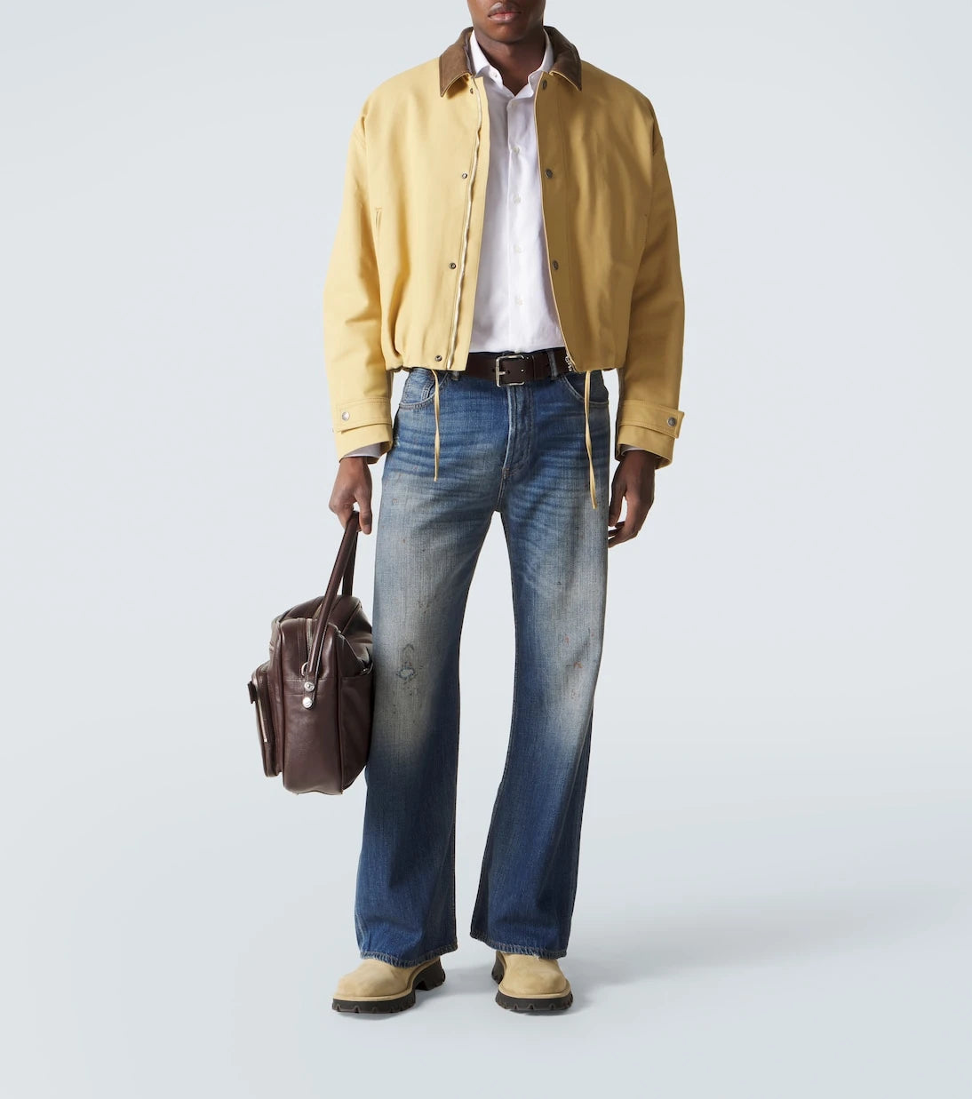 Acne Studios - 2021 distressed wide-leg jeans