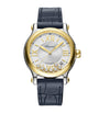 Yellow Gold, Stainless Steel and Diamond Happy Sport Watch 36mm