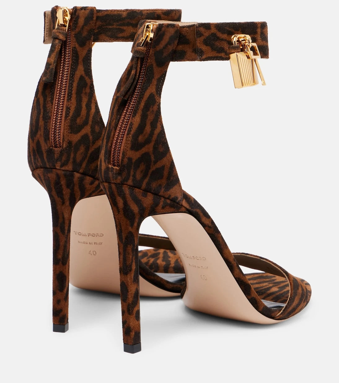 Tom Ford - 105 leopard-print leather sandals