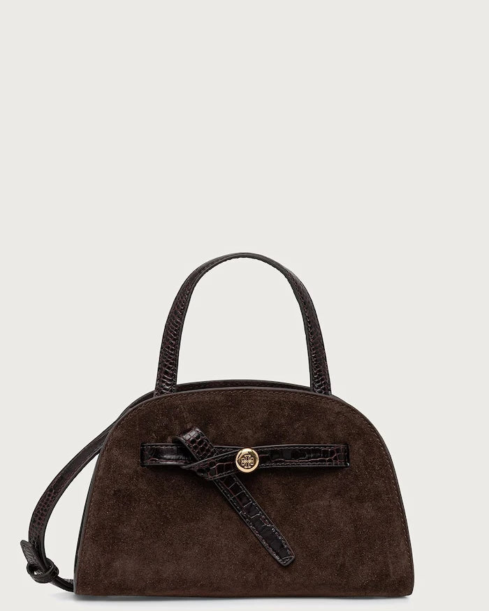 Tory Burch Romy Small Bauletto Kadın Süet Tote Çanta