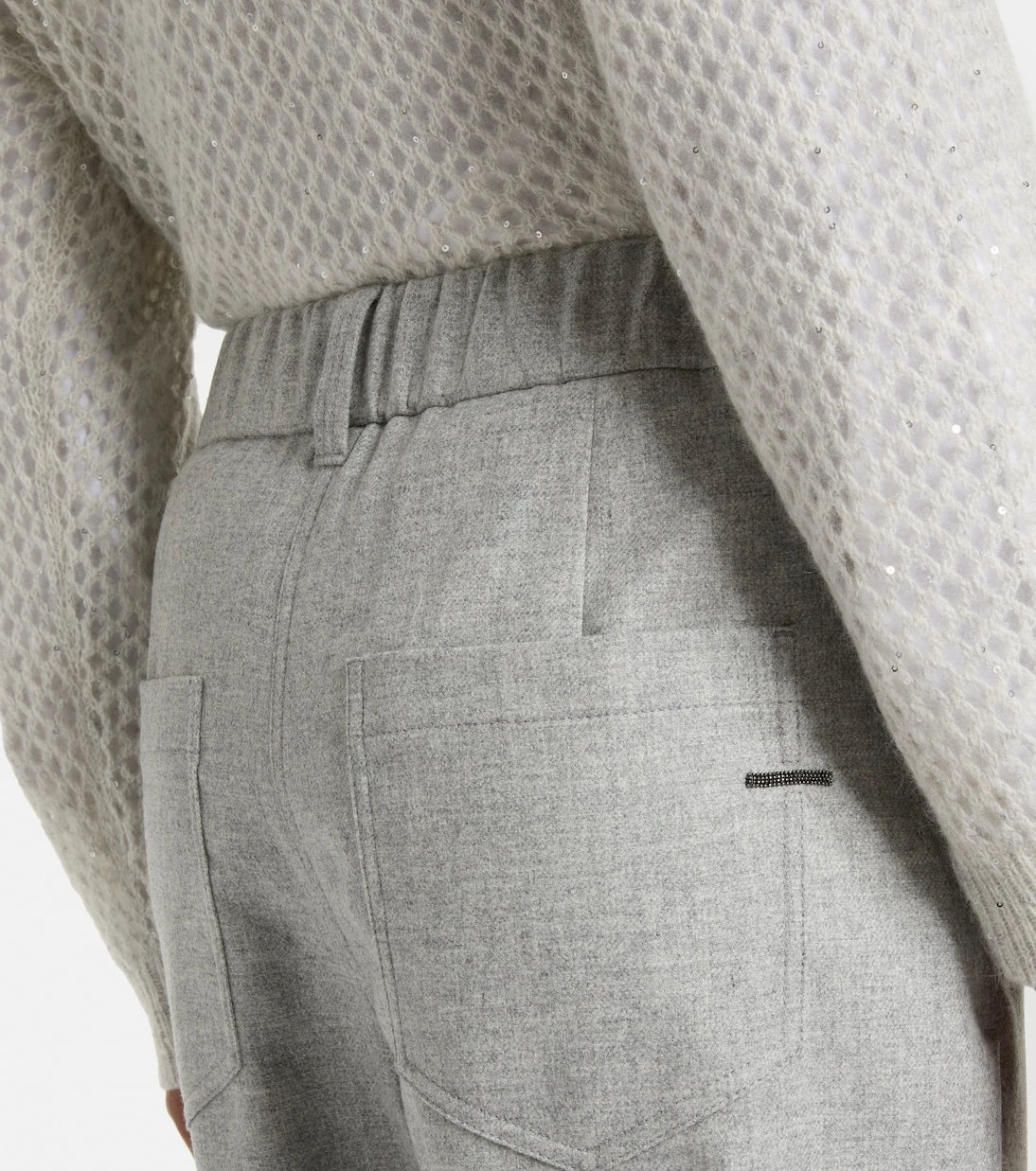 Brunello Cucinelli - Cropped wool and cashmere straight pants