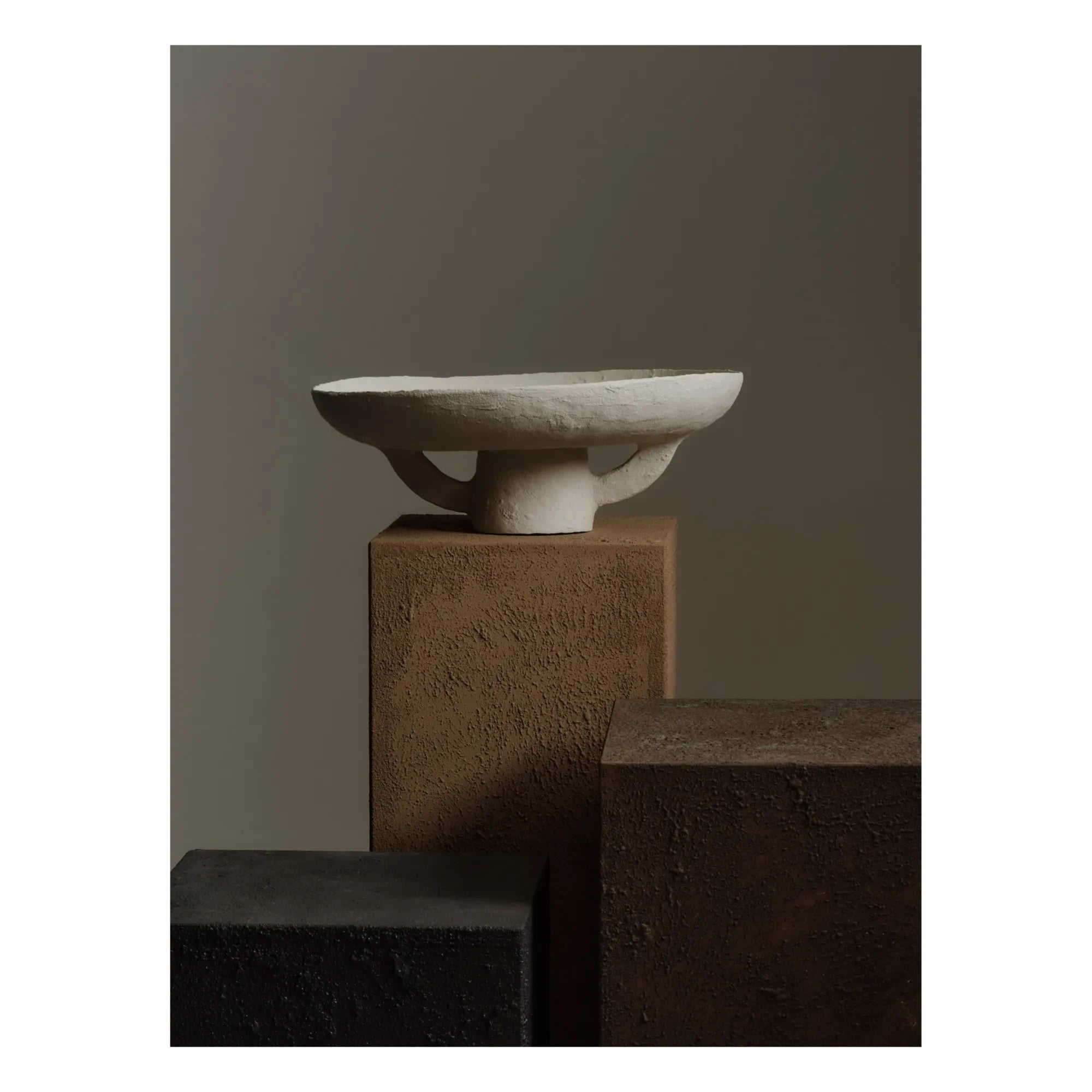 Serax - Earth Papier Mâché Display Dish | White