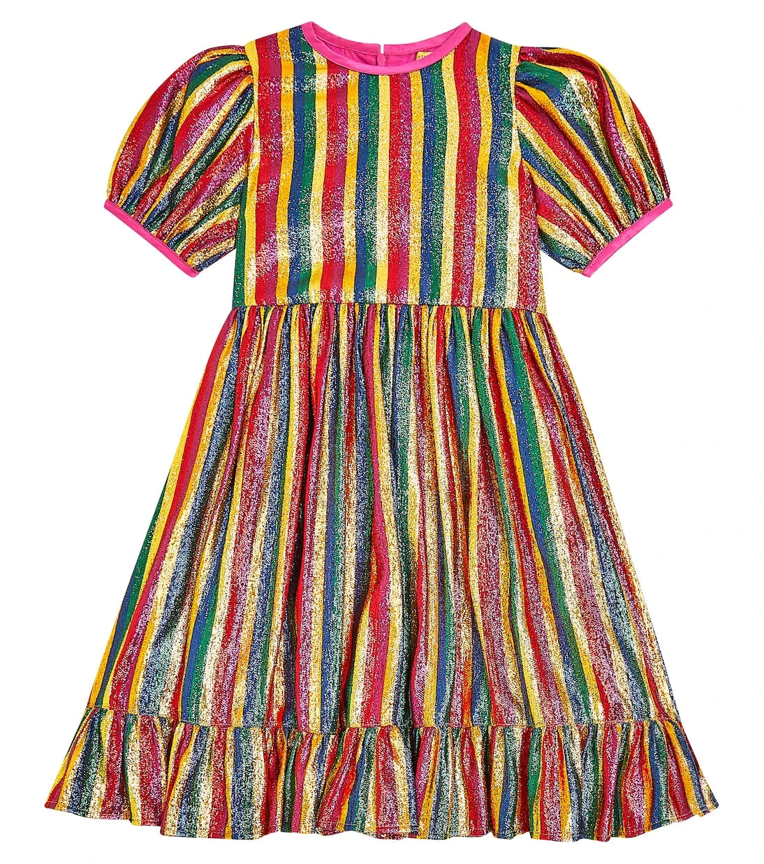 Stella McCartney Kids - Metalik çizgili elbise