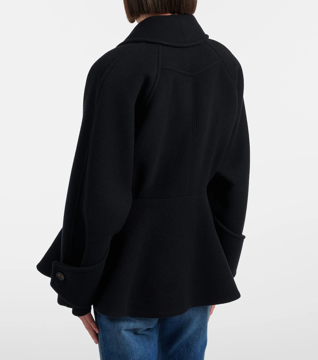 Chloé - Peplum wool-blend coat