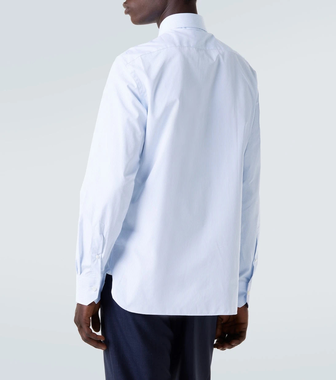 Zegna - قميص قطني مخطط