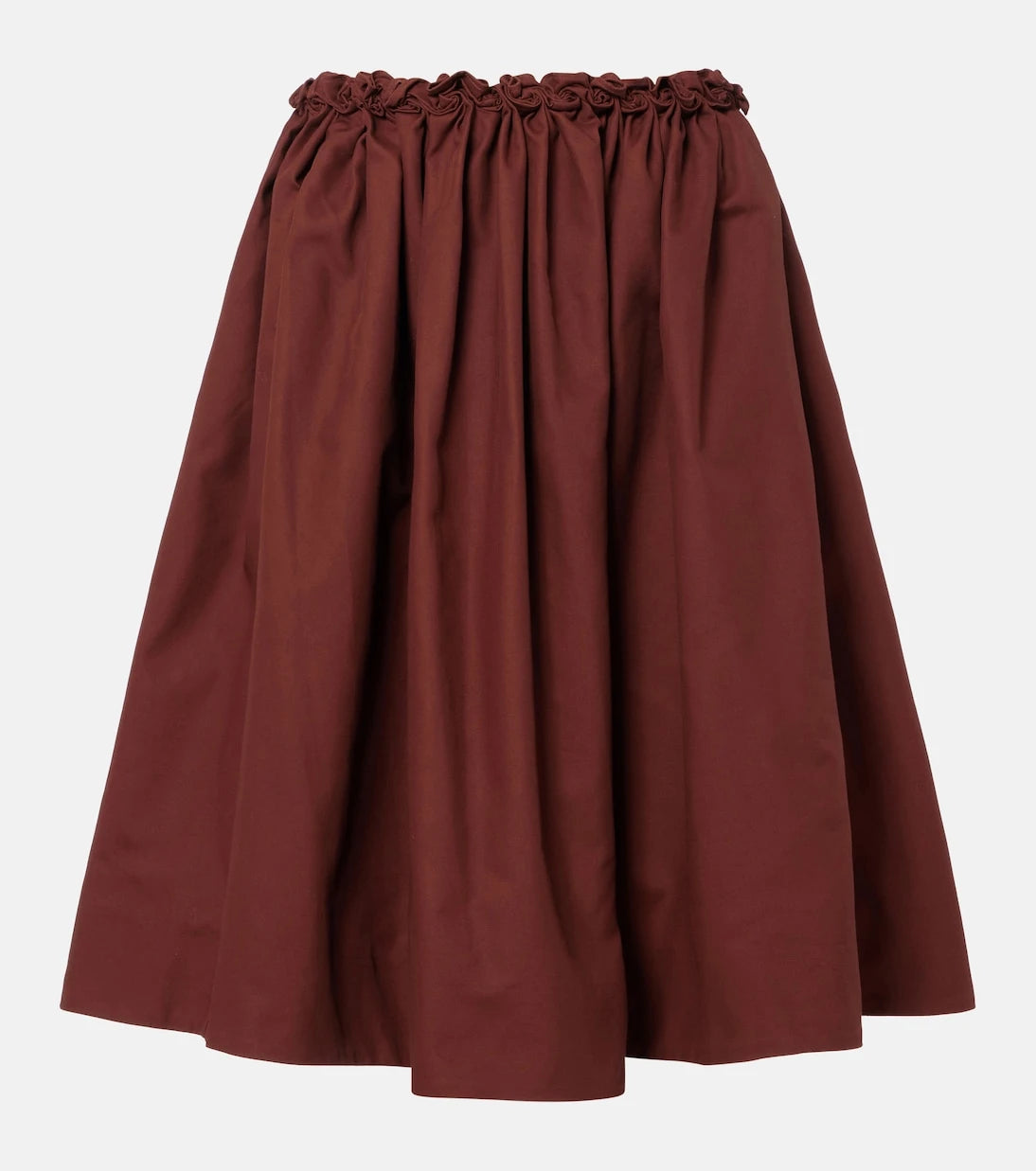 Shushu/Tong - Ruffled cotton midi skirt
