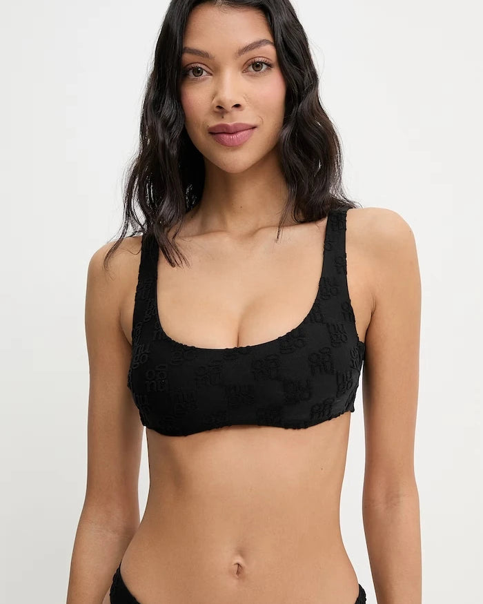 HUGO горнище на бански дамско Terry mono_bralette