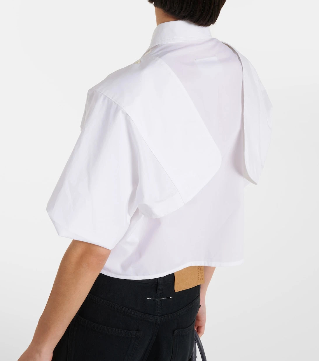 MM6 Maison Margiela - Cotton cropped shirt