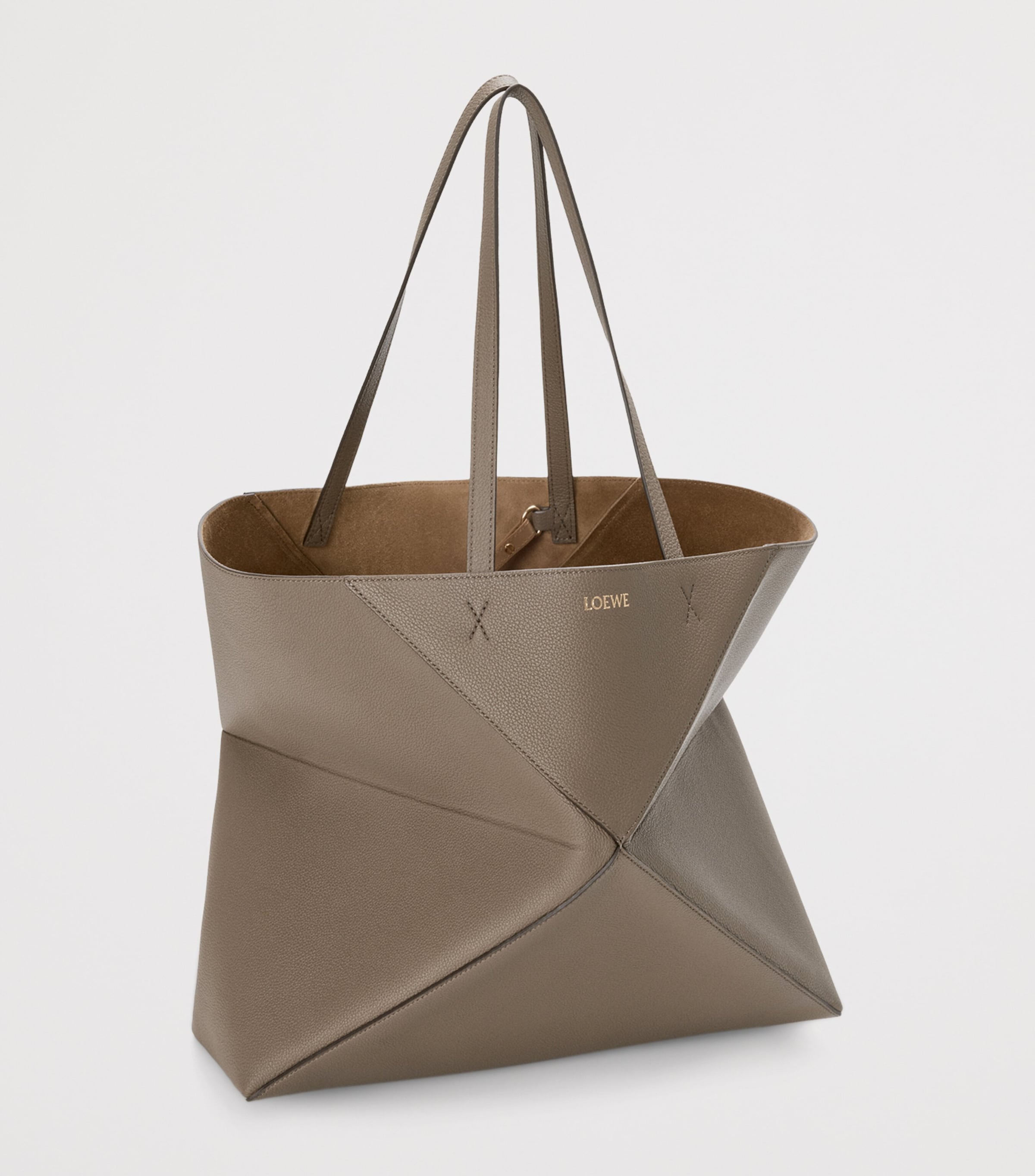 LOEWE Large Leather Puzzle Fold Tote Bag