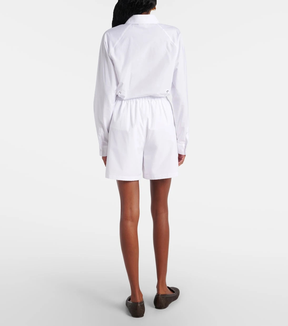 Max Mara - Antiope high-rise cotton shorts
