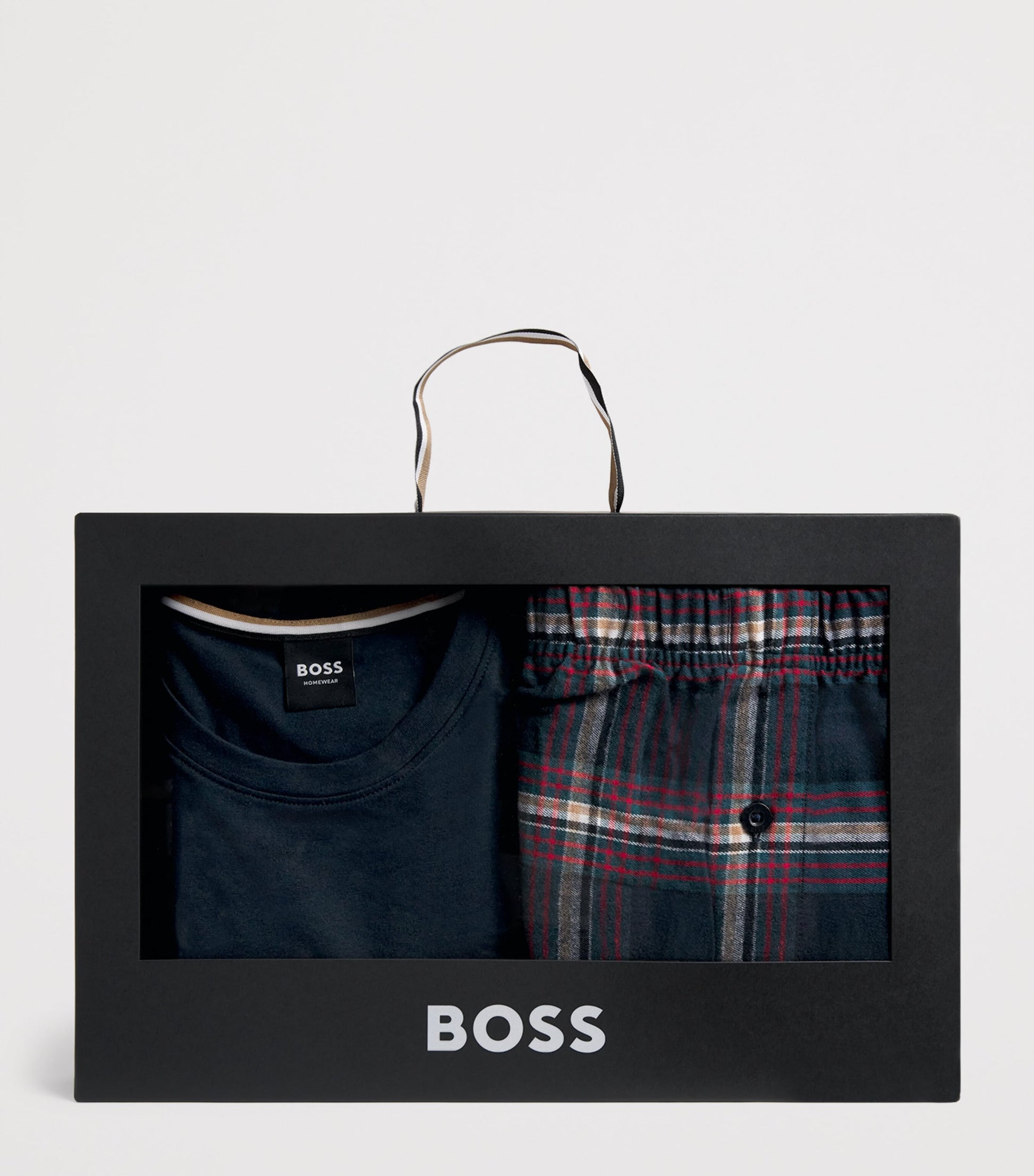 Cotton-Blend Check Pyjama Set