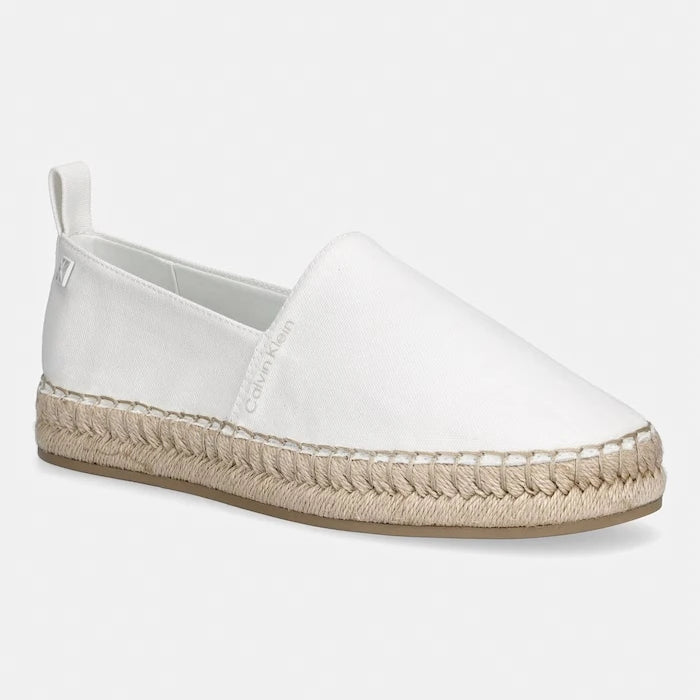 Calvin Klein еспадрили дамски OBLIQUE ESPADRILLE CANVAS