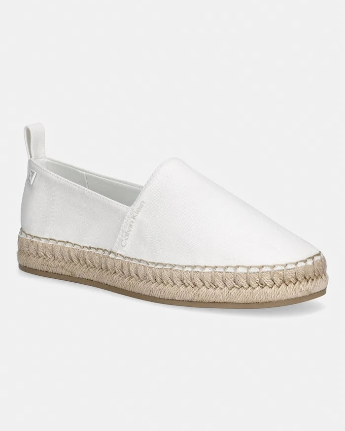 Calvin Klein Kadın Espadril OBLIQUE ESPADRILLE CANVAS
