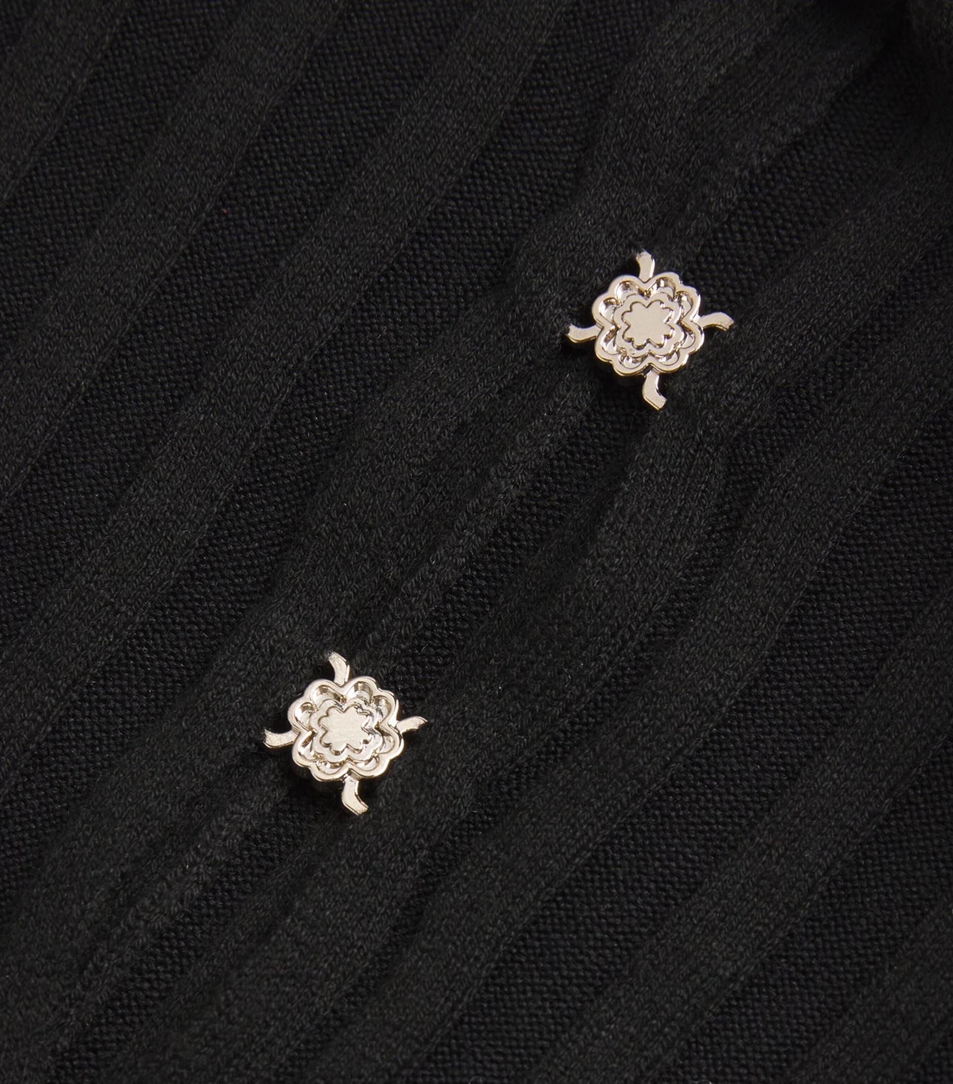 Maje Black High-Neck Knitted Mini Dress